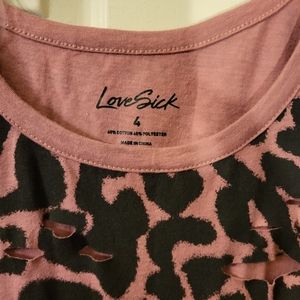 Torrid NWT "Lovesick" Plus Size 4x 26-28 Leopard Rips & Tares T-shirt Dress